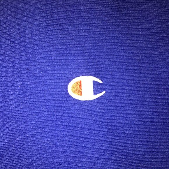 Navy Blue "Reverse Weave" Champion Hoodie - Picture 3 of 3
